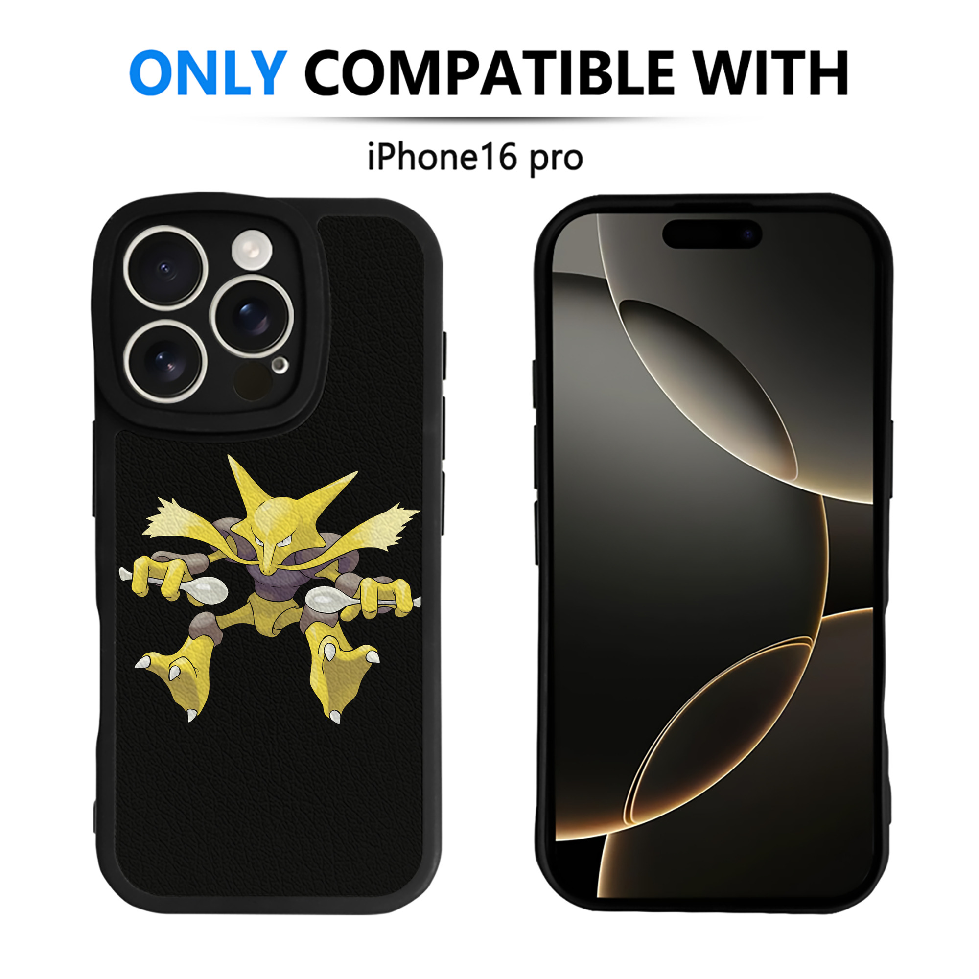 （画像用） ポケットモンスター Pokémon 【iPhone 16シリーズ対応】シリコンスマホケース（レザー調） 材質：シリコン